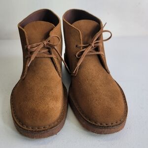 Clarks Brown Suede Ankle Boots